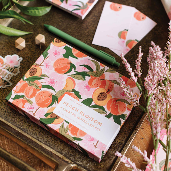 Peach Blossom Notecard Set