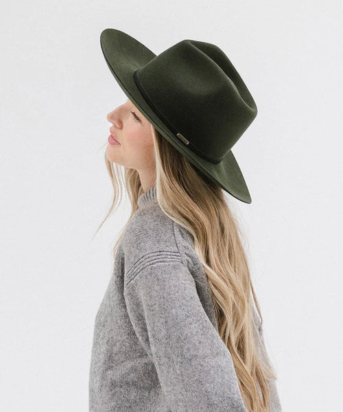 Gigi Pip Rowan Fedora / Dark Green