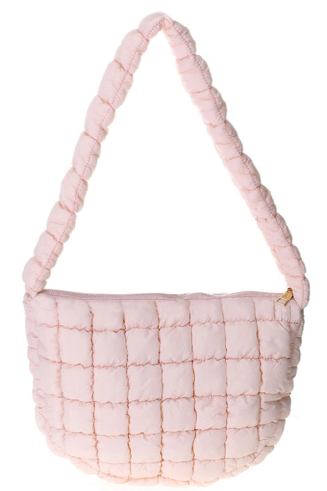 Baby Pink Puffer Sling Bag