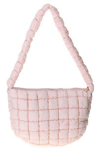 Baby Pink Puffer Sling Bag