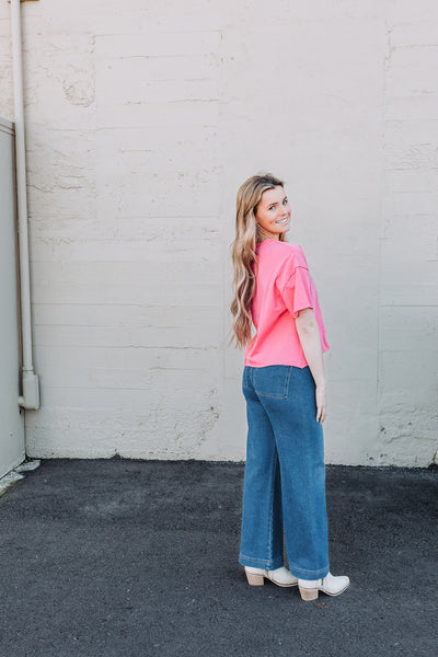 Z Supply Rilynn Wide Leg Trouser Denim Pants