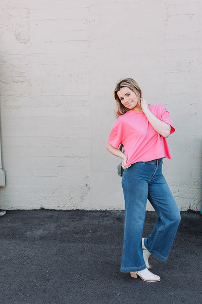 Z Supply Rilynn Wide Leg Trouser Denim Pants