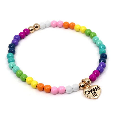Charm It! Rainbow Stretch Bracelet