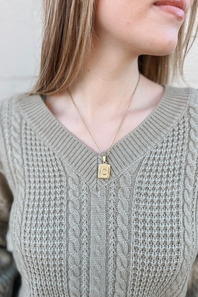 Golden Dream Monogram Necklace