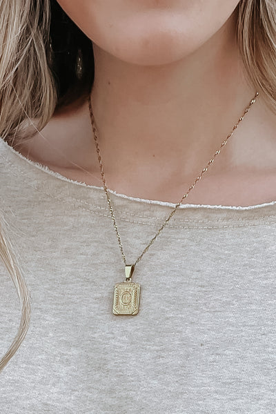 Golden Dream Monogram Necklace
