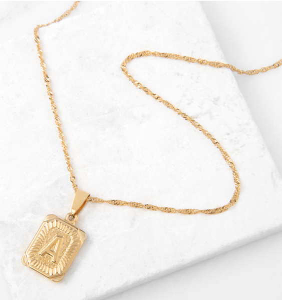 Golden Dream Monogram Necklace