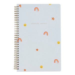 Church Notes Spiral Notebook / Happy Icons