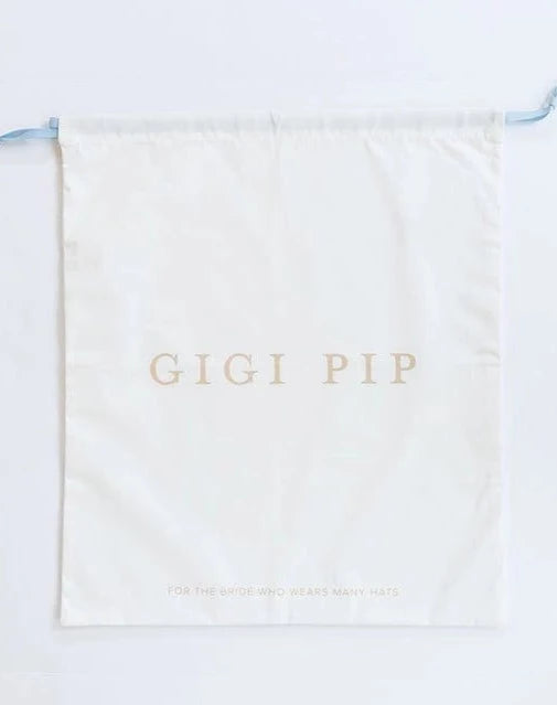 Gigi Pip / Keepsake Bag in Bridal Blue