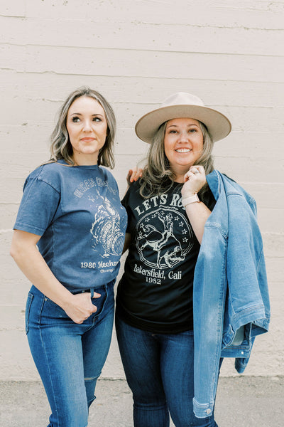 Let's Rodeo Bakersfield Graphic Tee / Black