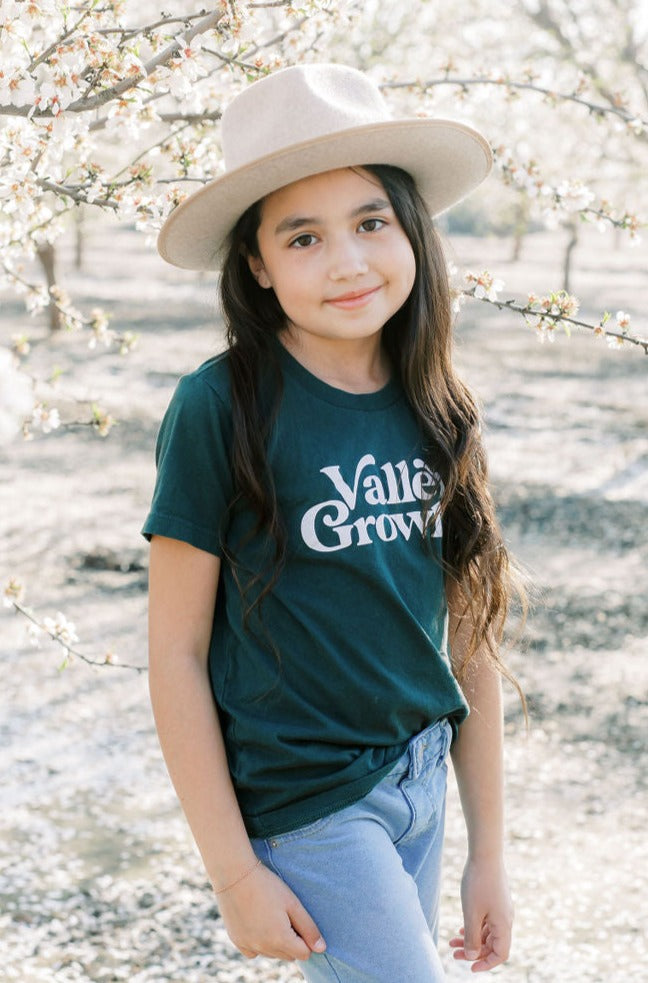 Valley Grown Youth Tee / Forest