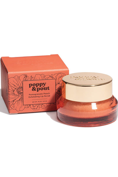 Poppy & Pout Lip Scrub / Pomegranate Peach