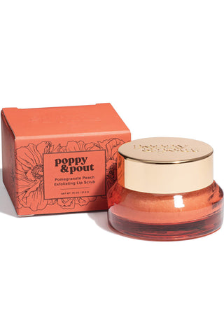 Poppy & Pout Lip Scrub / Pomegranate Peach